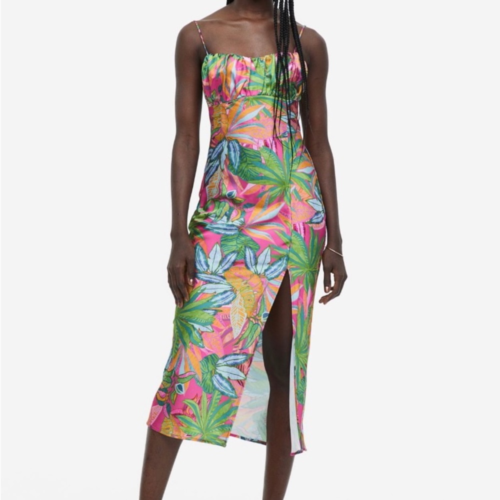 Tropical pattern dress